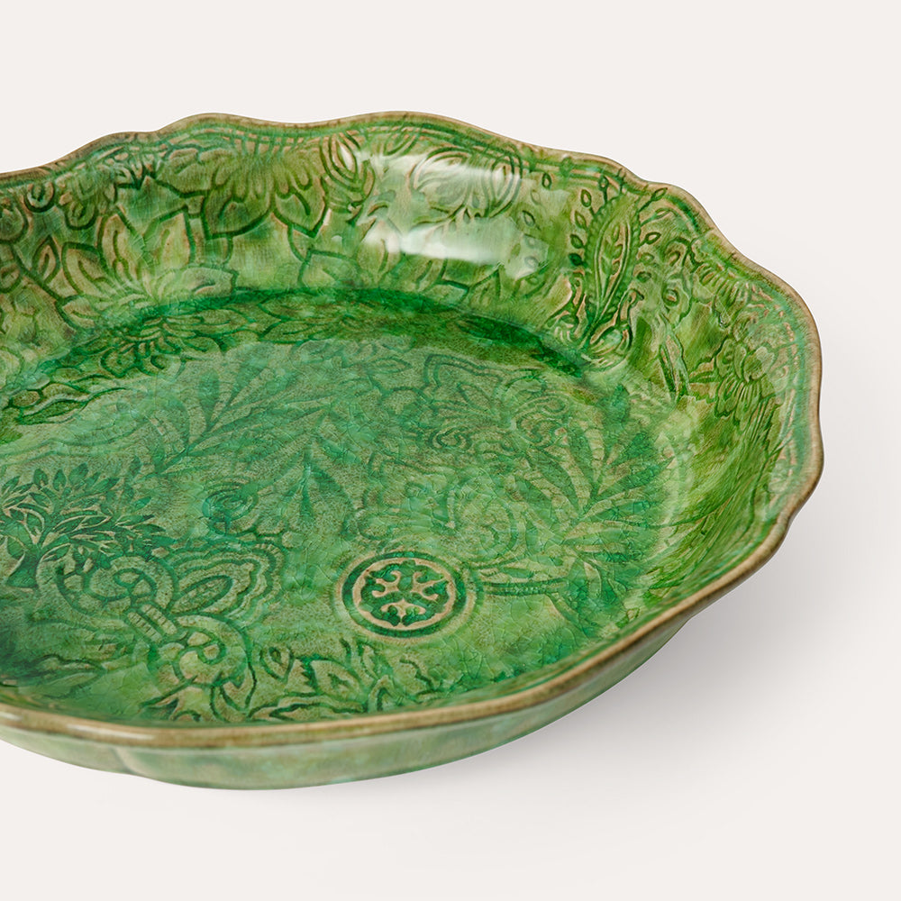 Pie mold 25x5 cm Seaweed
