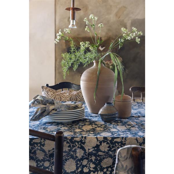 Tablecloth Indian Rose Denim Blue 150x230 cm