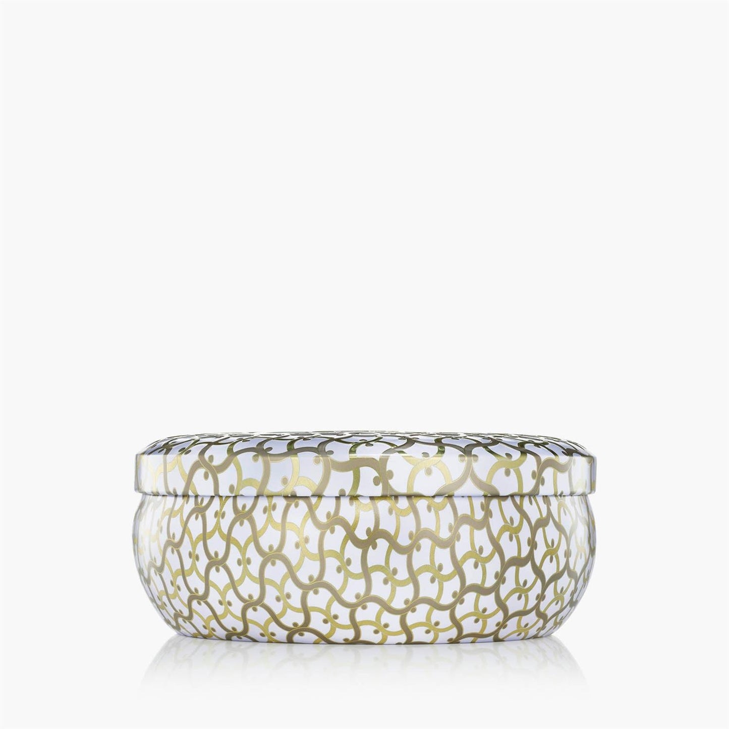 Suede blanc 3 Wick Tin Candle 40 Timer