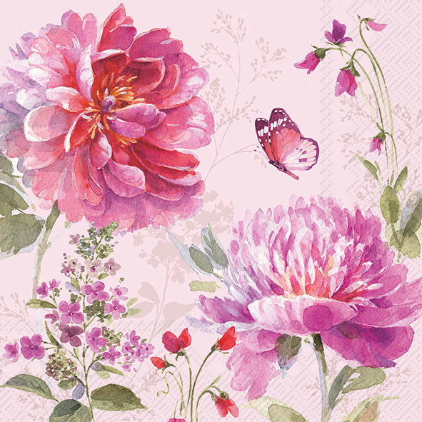 Serviett lunch Jardin Rose