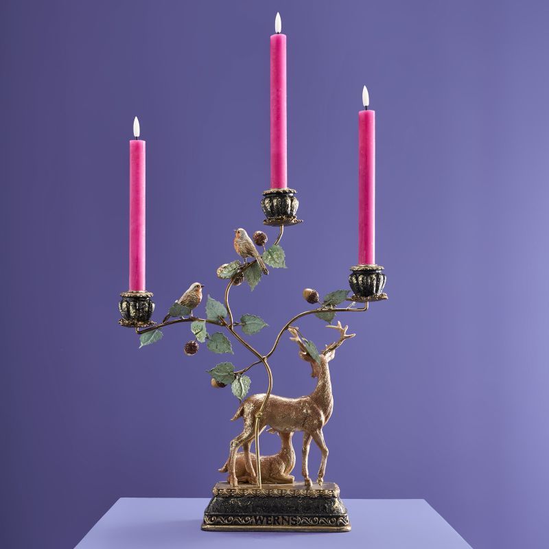 Candlestick deer 46 cm