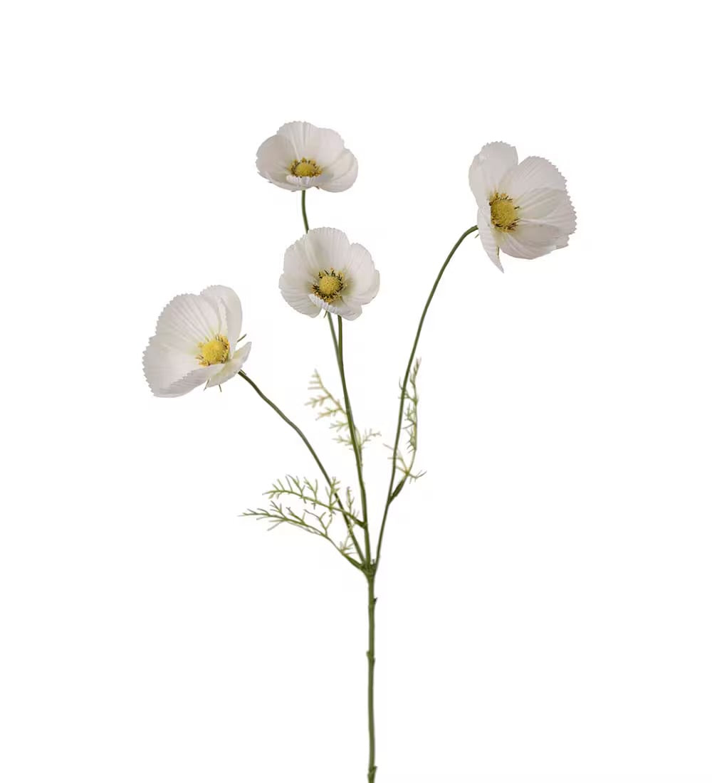 Ornamental basket white 60 cm