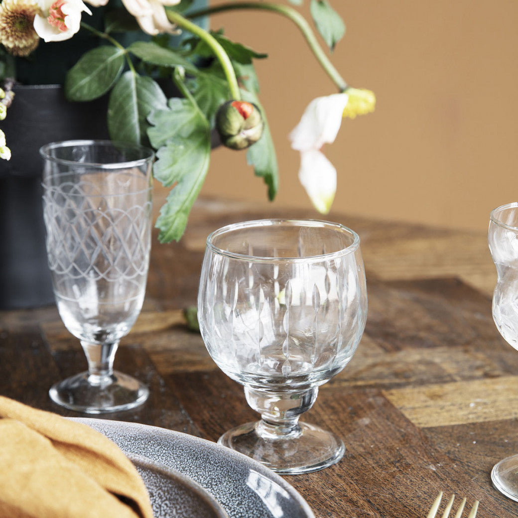Vintage Hvitvinglass
