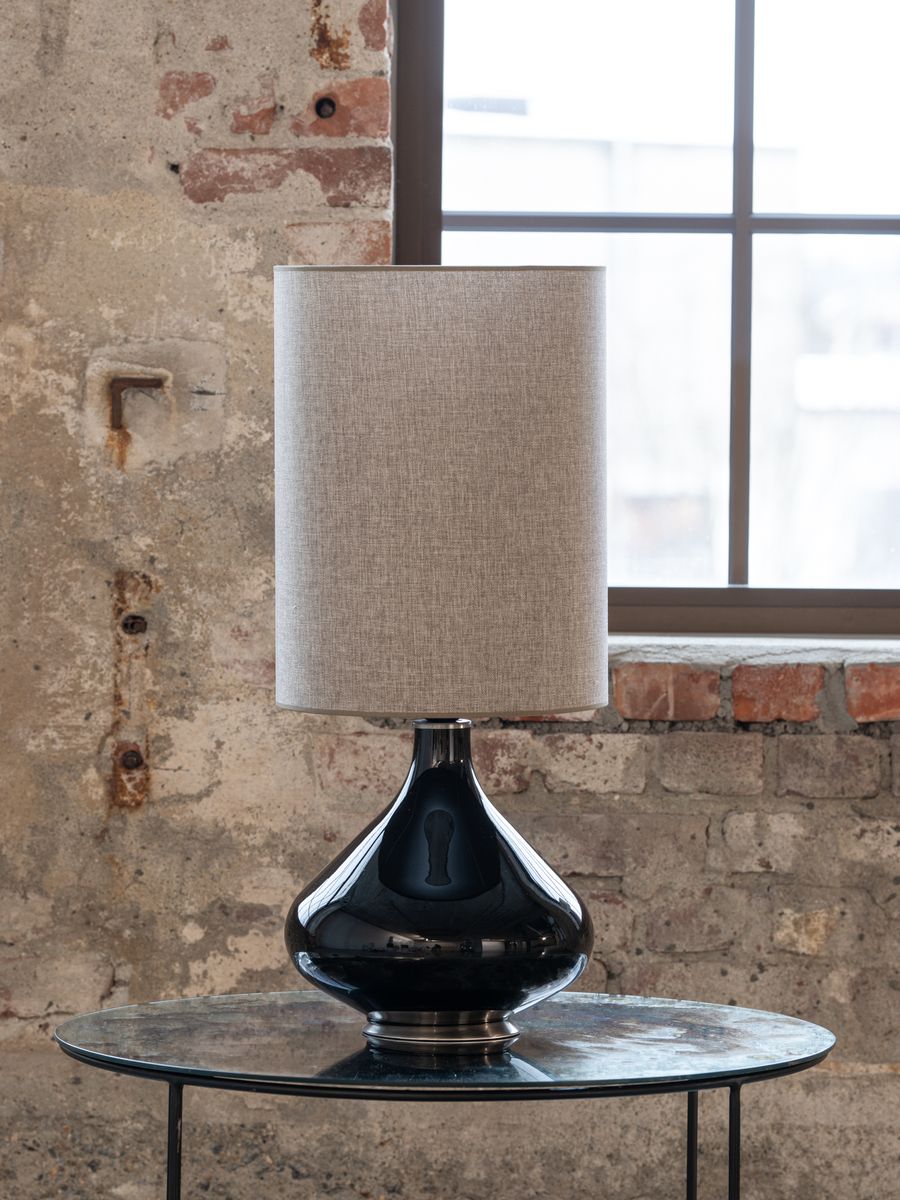 Flavia table lamp Negra Ninfa Arena shade