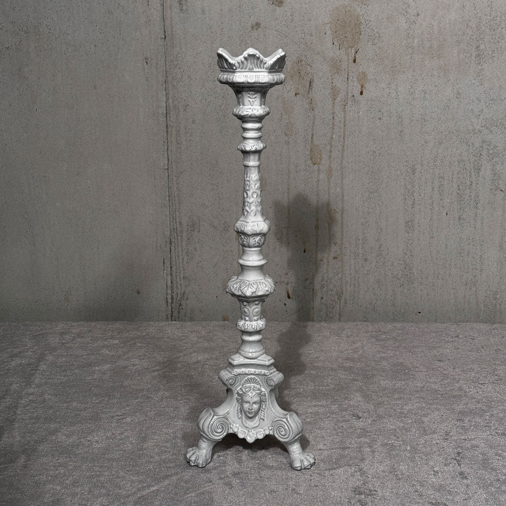 Candle holder white 51 cm
