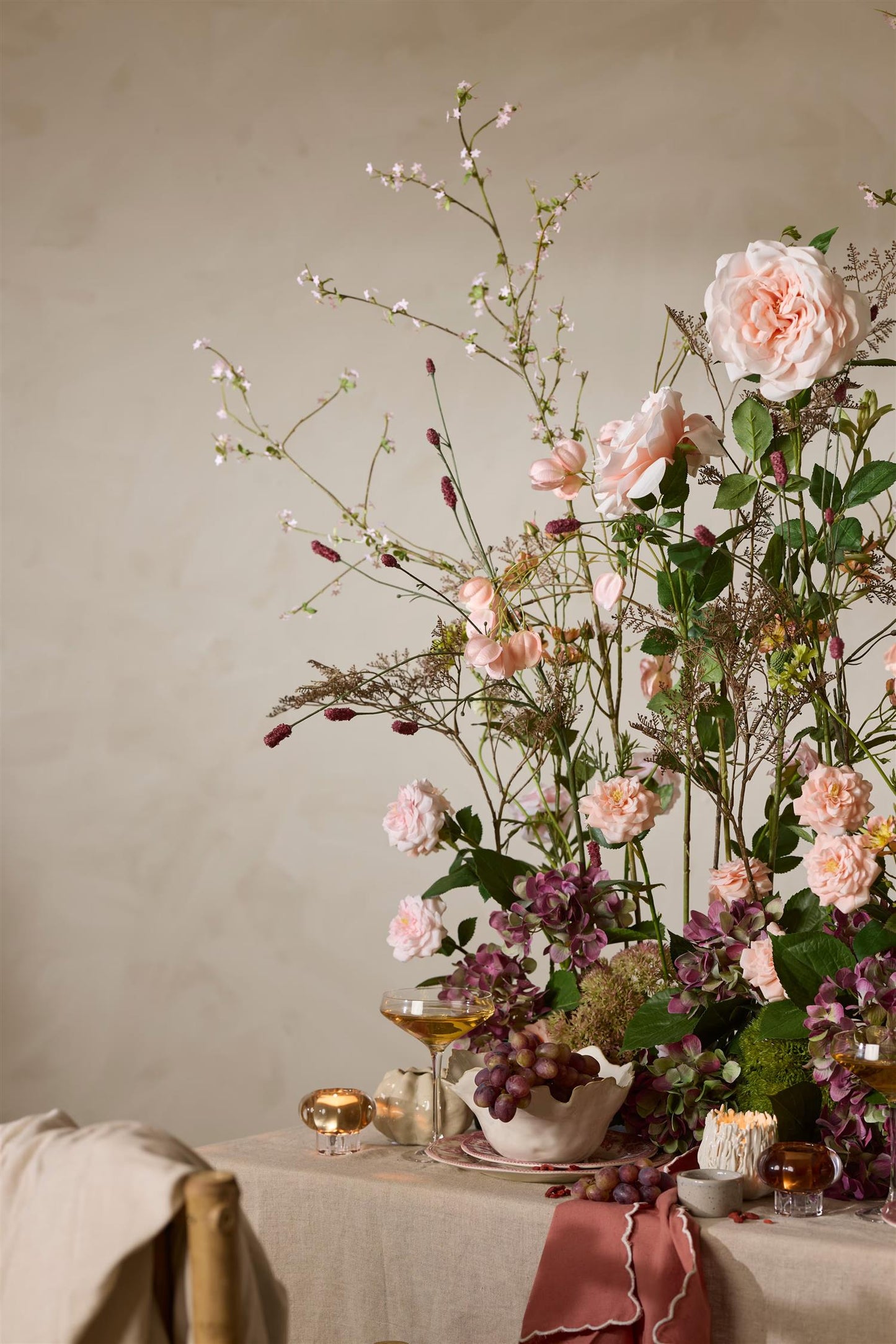 Rose peach 41 cm
