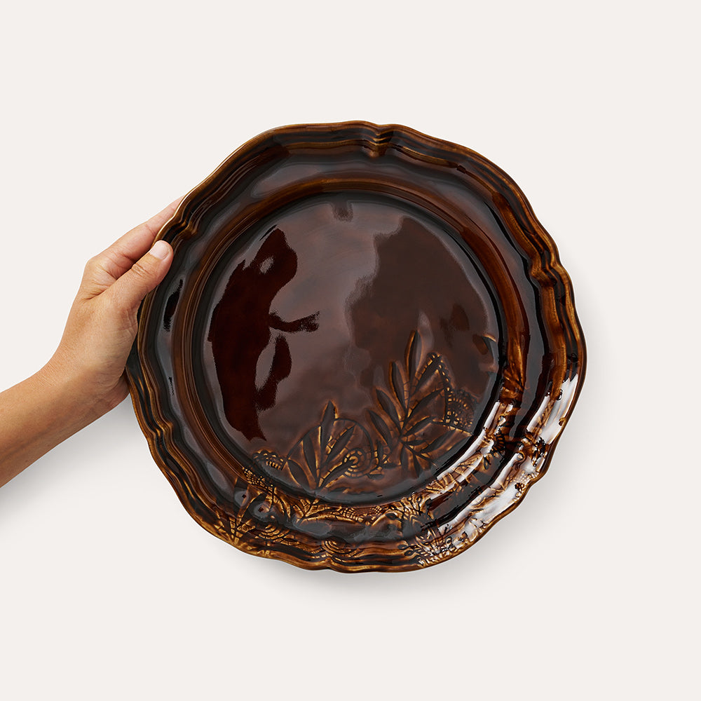 Tallerken 28 cm Coffee