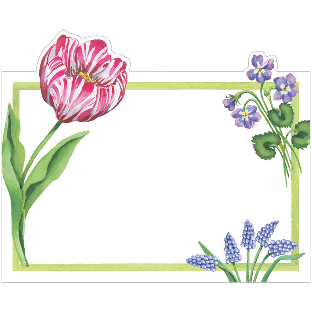 Place Cards Floral Majolica 8 pcs