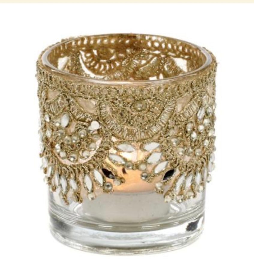 Tealight holder lace 8 cm