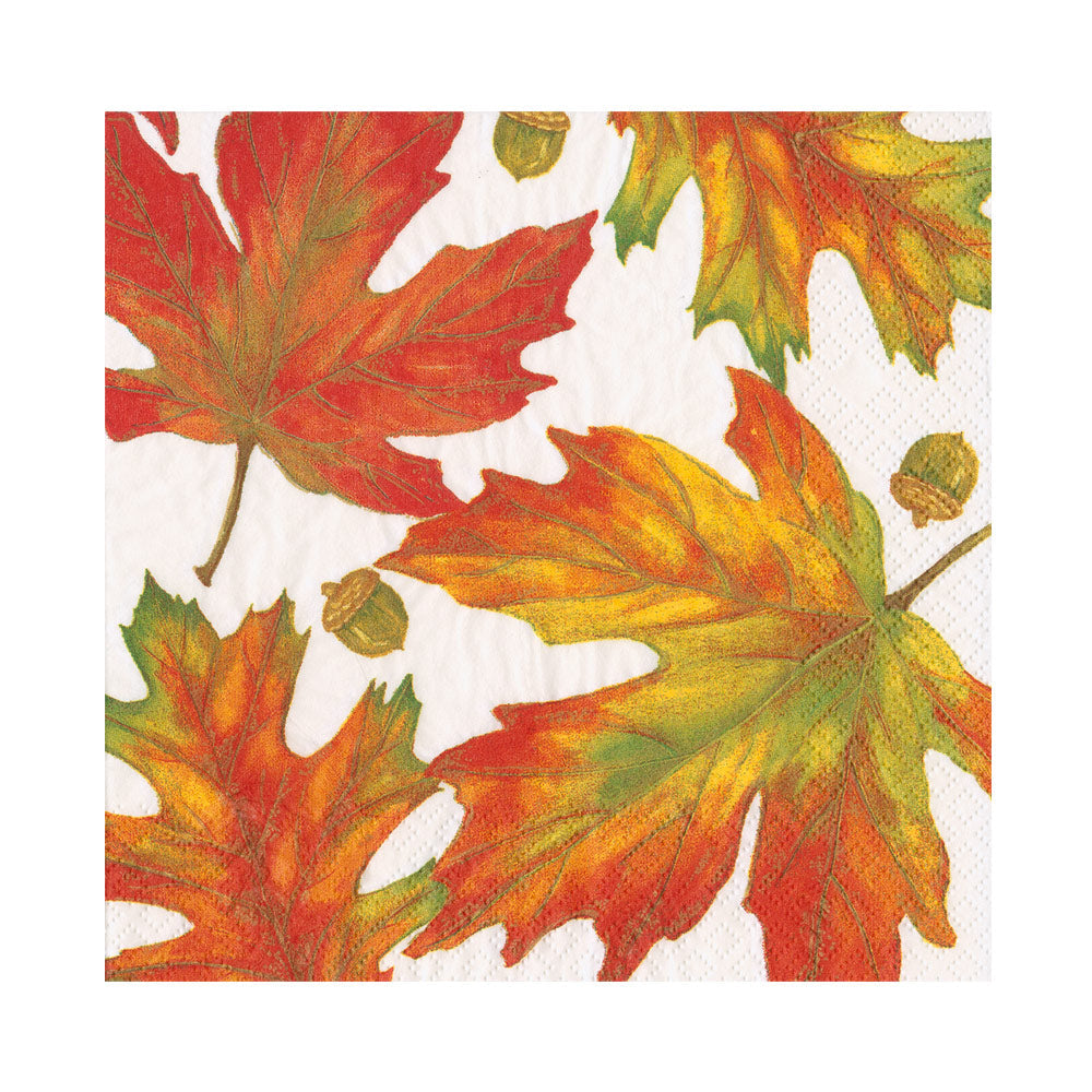 Serviett lunch Autumn Hues White
