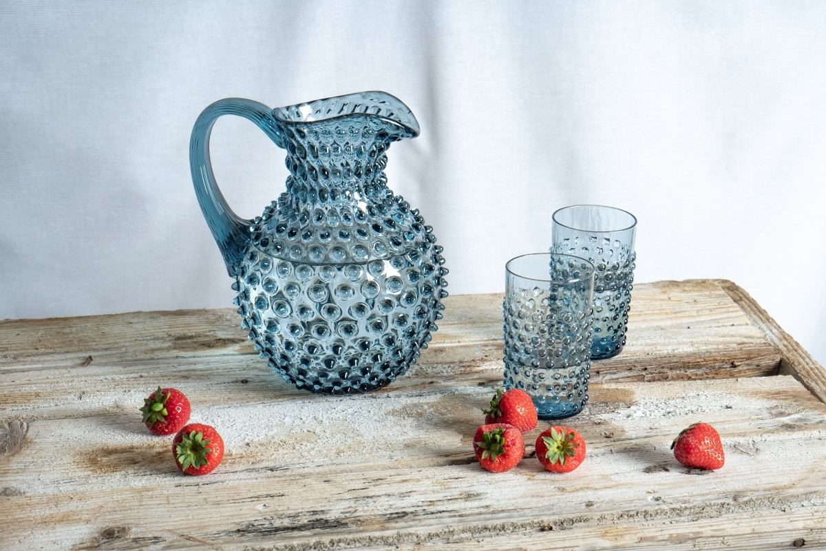 Hobnail Karaffel 2L Misty Blue
