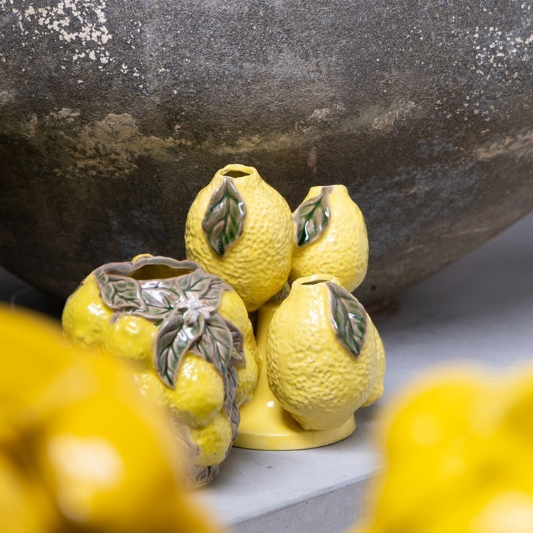 Vase with tangerines 21x19 cm