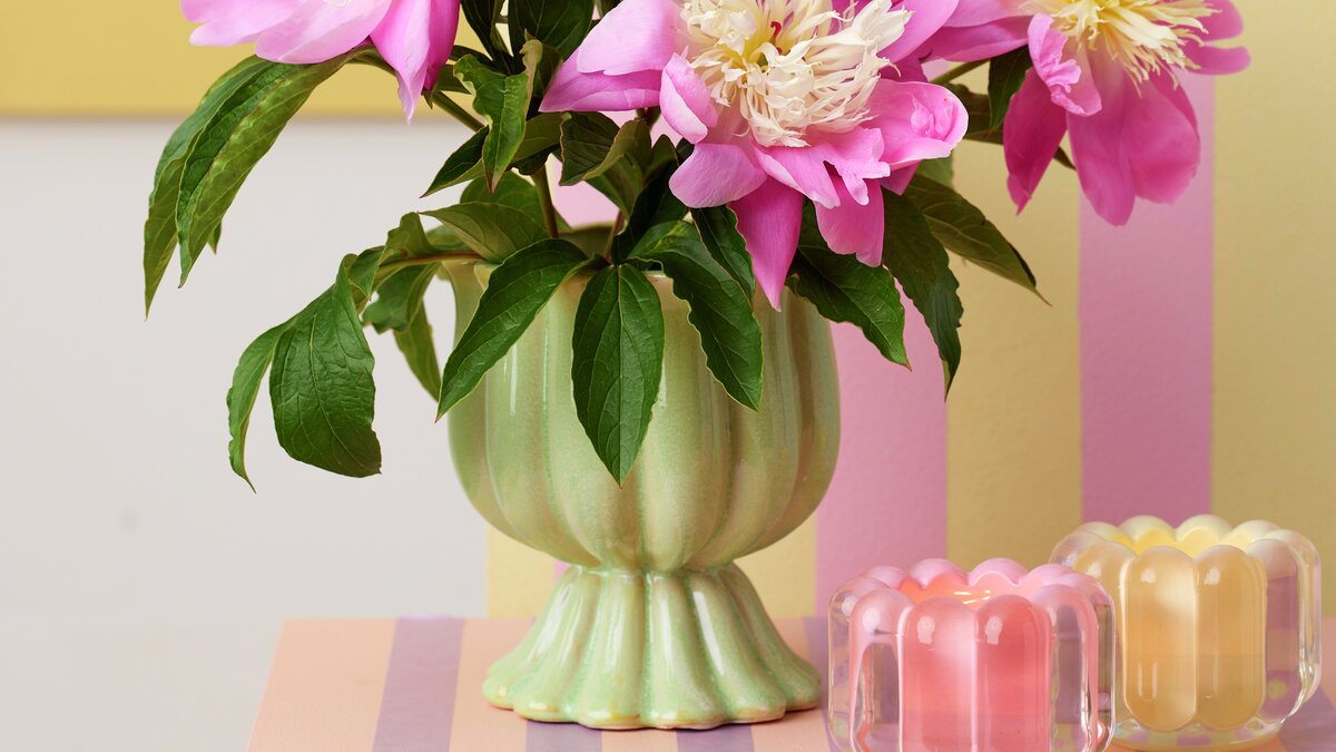 Telysholder Nargis rosa 7,5 cm