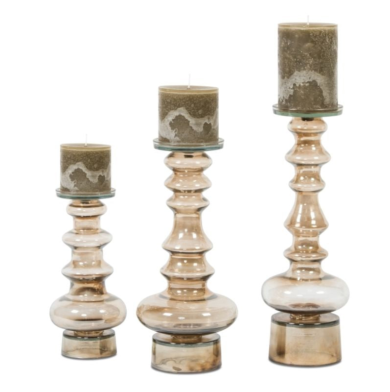 Candlestick sturdy Luster Oyster 46 cm