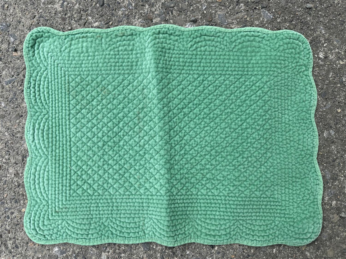 Placemat velour Granny Smith Green