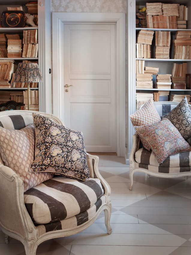 Putetrekk Oriental black 50x50 cm