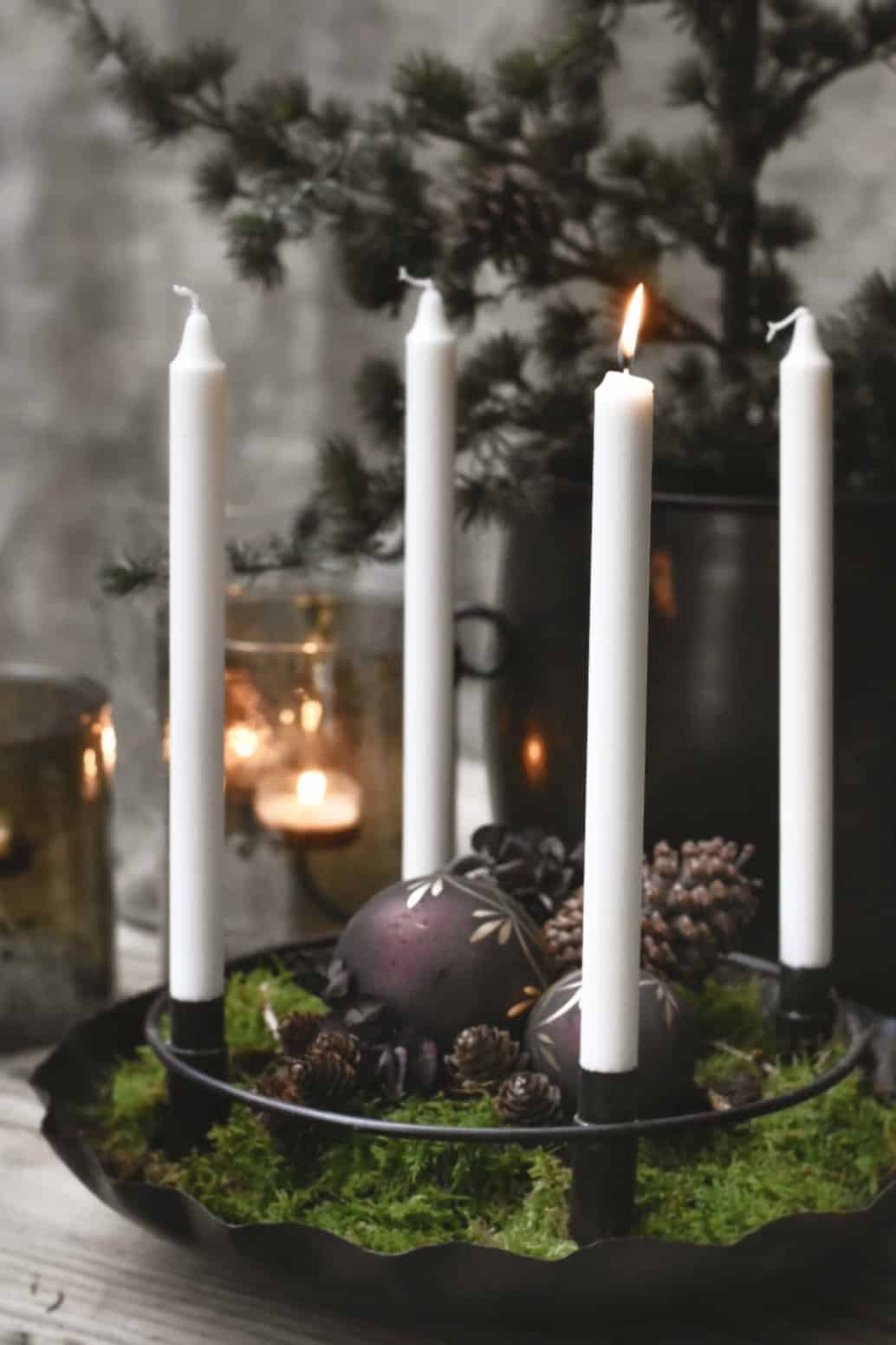Adventsstake rund 30 cm