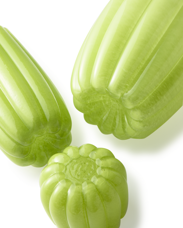 Melon vase green M