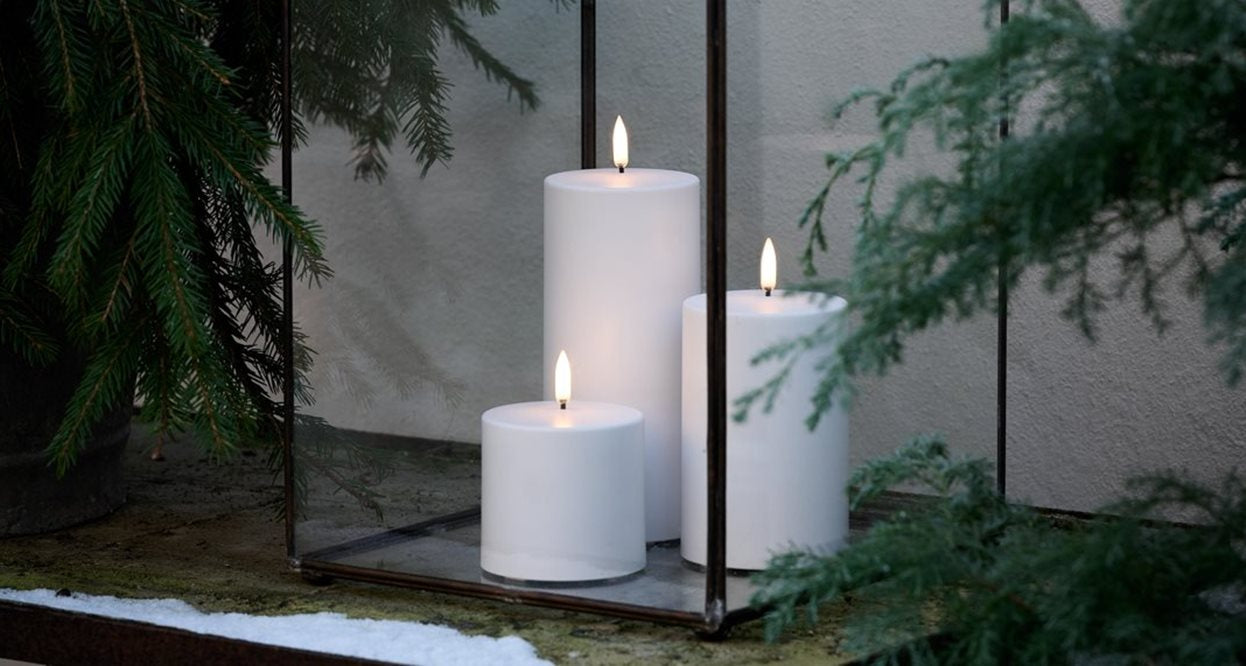 LED utendørs kubbelys 10,1x17,8 cm