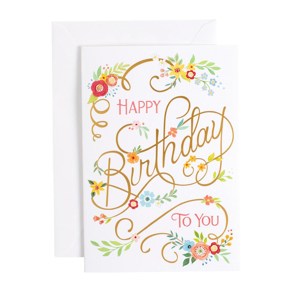 Card w/envelope Happy Birthday