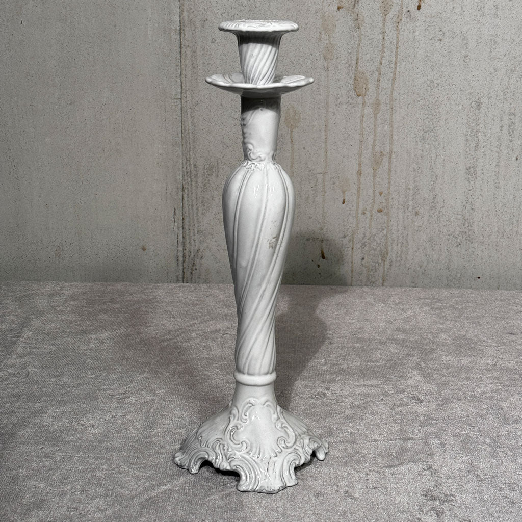Candle holder white 43 cm