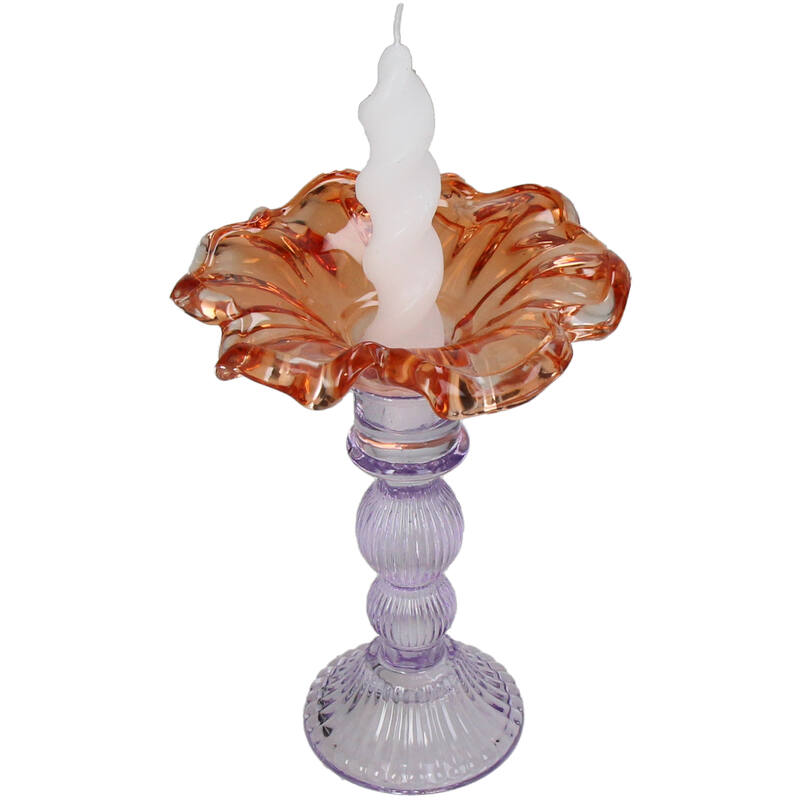 Lysestake glass 19 cm
