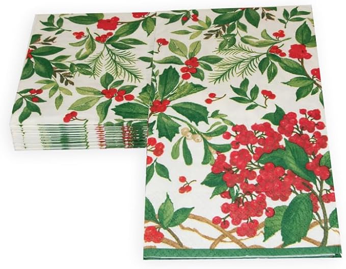 Serviett buffét Holly Chintz White