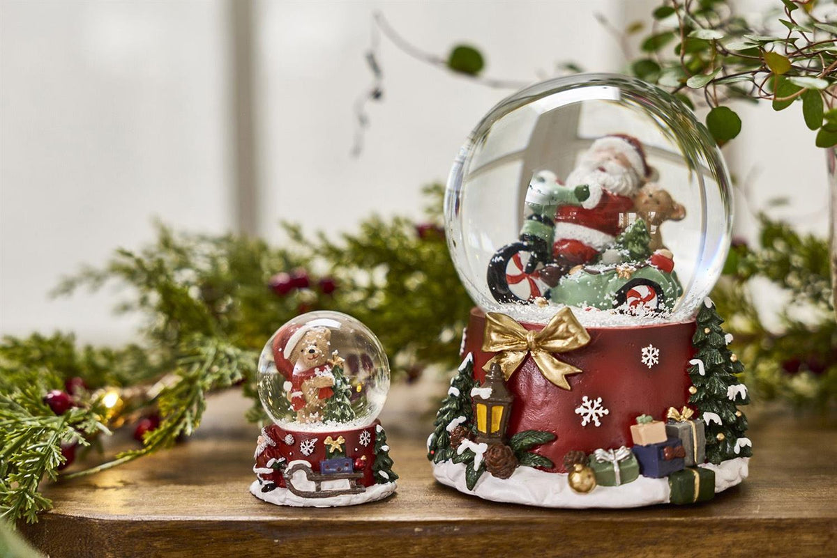 Snow globe teddy bear red 6 cm