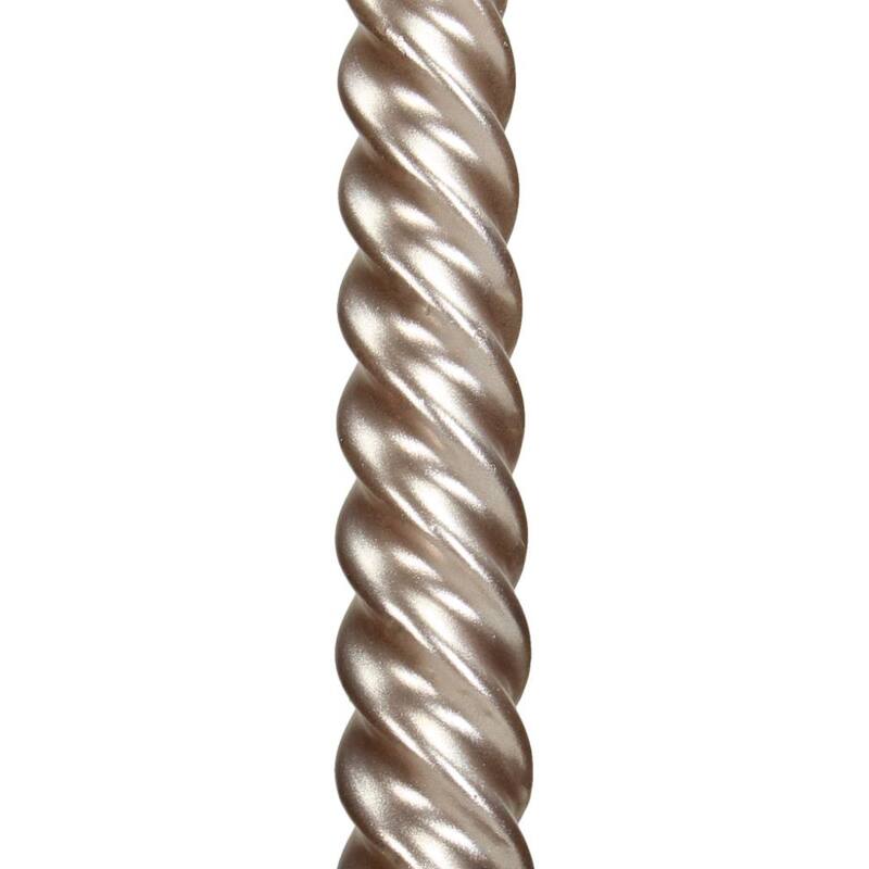 Taper Candles Twist Champagne 4-pack