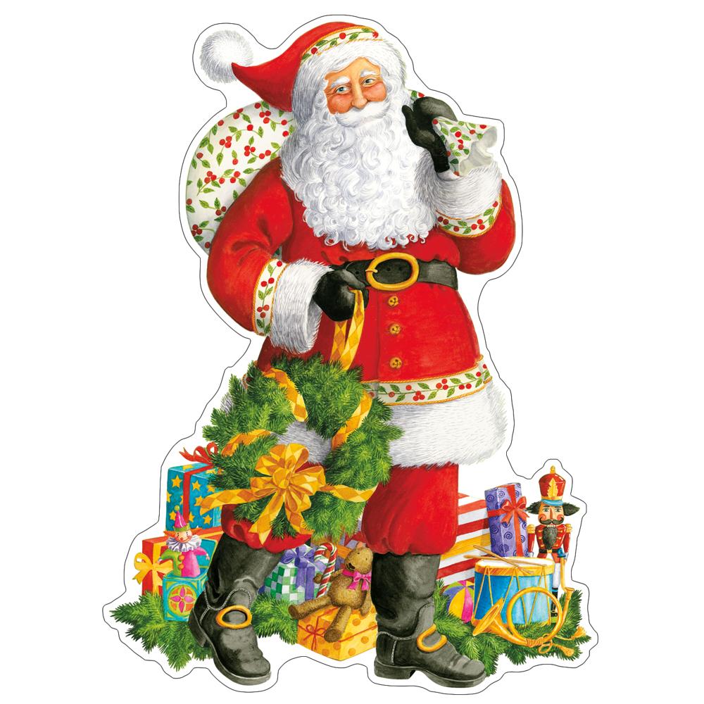 Til/fra lapp Jolly St. Nick 4 stk