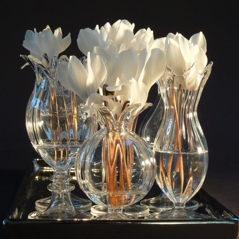 Glass vase 9x10 cm