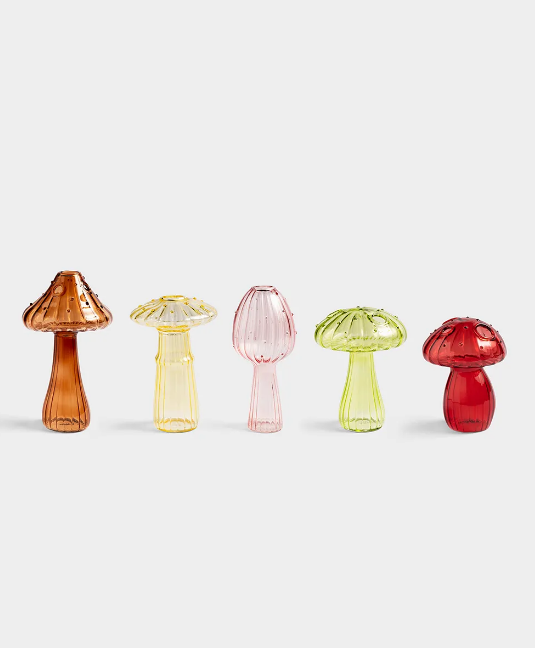 Vase mushroom gul 14 cm