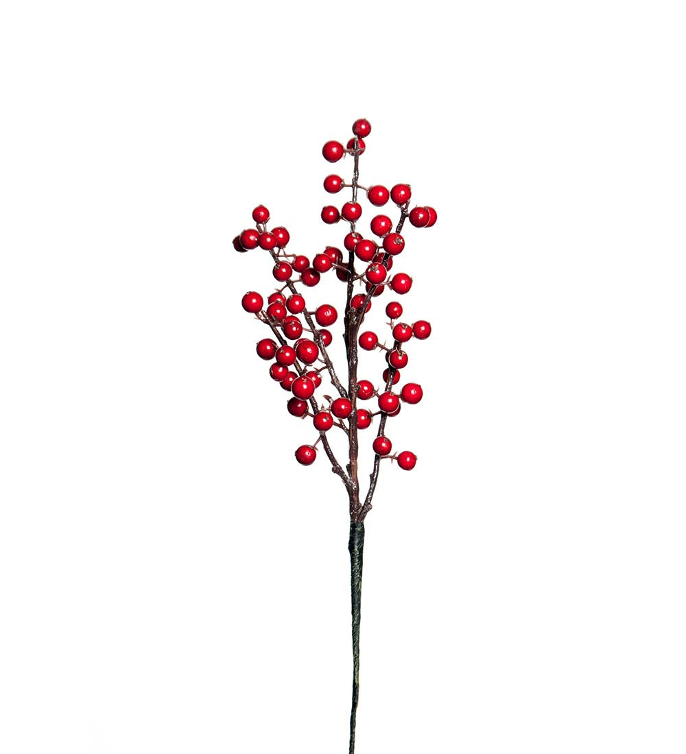 Berry branch red 35 cm