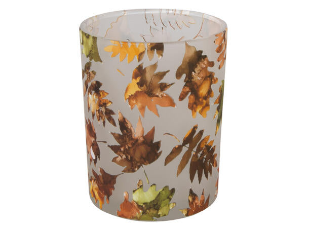 Tealight holder leaf 10x12.5 cm