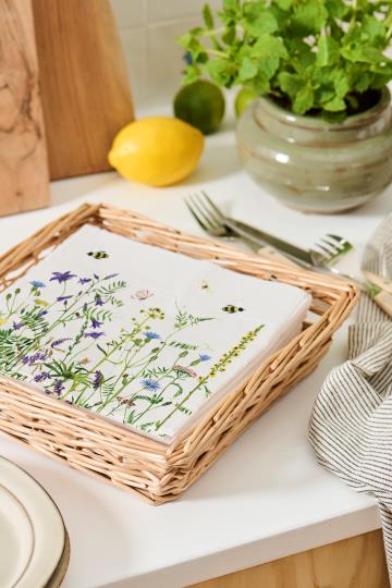 Serviett middag Sommer eng 50 stk