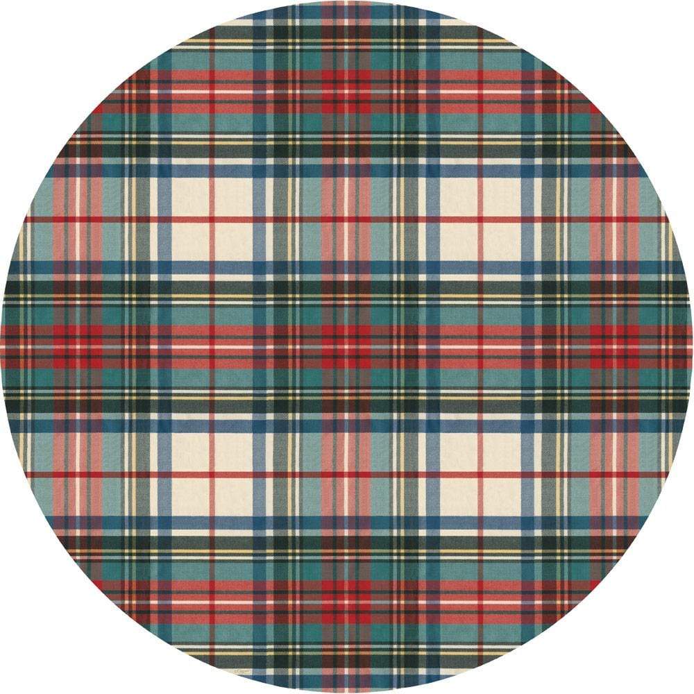 Tartan charger plate 38 cm
