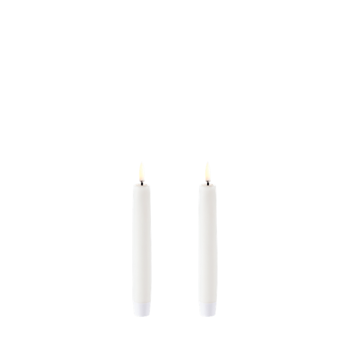 LED kronelys hvit 15 cm
