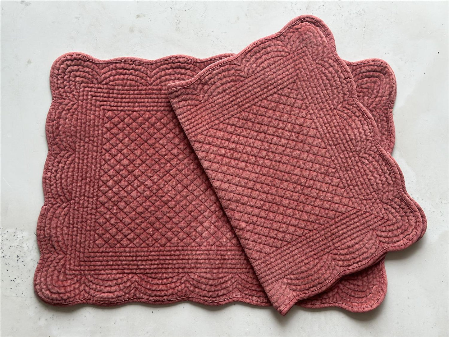Spisebrikke velour Burgundy 35x50 cm