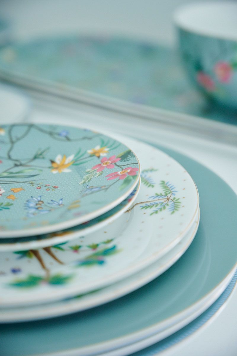 Jolie Flowers Blue asjett 12 cm