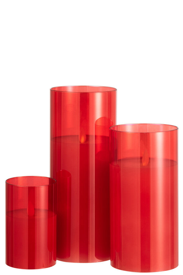 LED lampe shining glass red