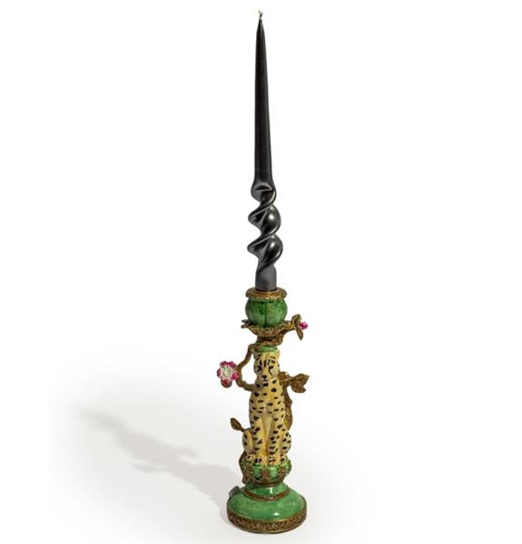 Leopard candlestick 26 cm