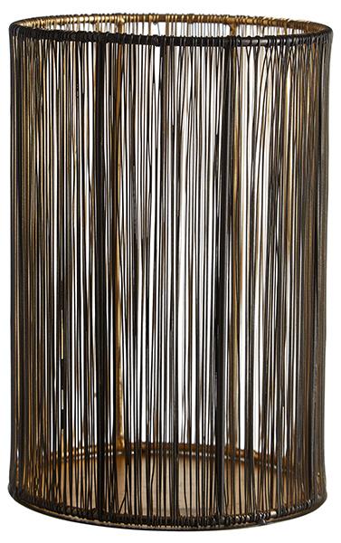 Lyslykt metall 23x33 cm