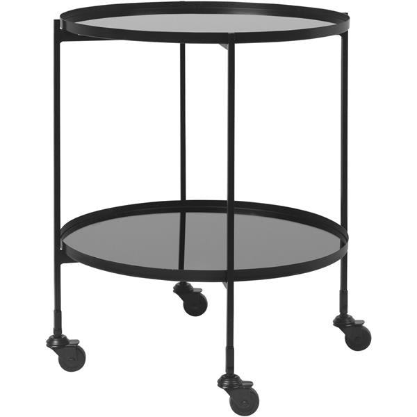 Rundt sidebord Gitte m/speil 64 cm