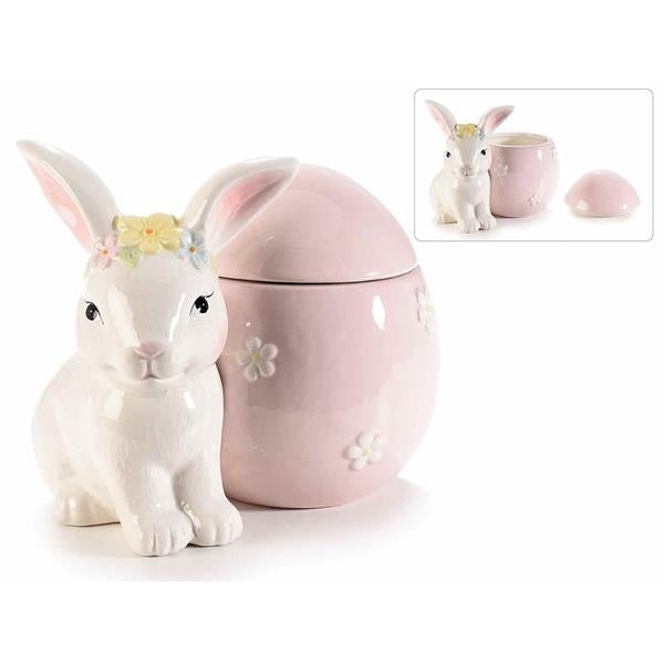 Krukke med harepus 13 cm