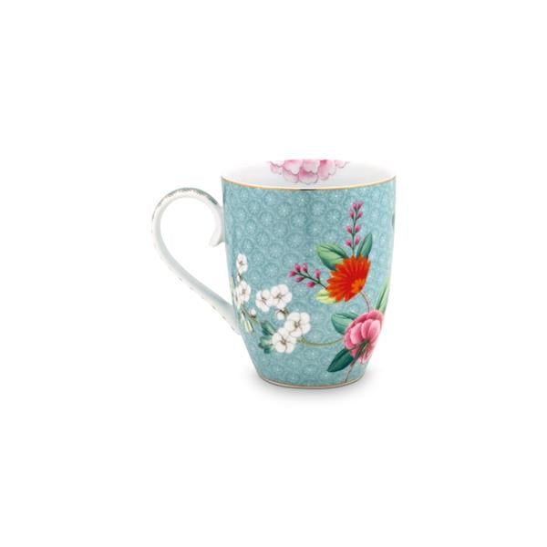 Blushing Birds blue stort krus 350 ml