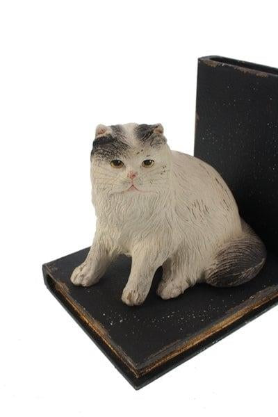 Bokstøtte med katt 2 stk
