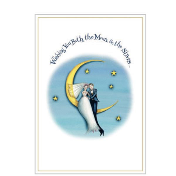 Kort m/konvolutt Moon & the stars