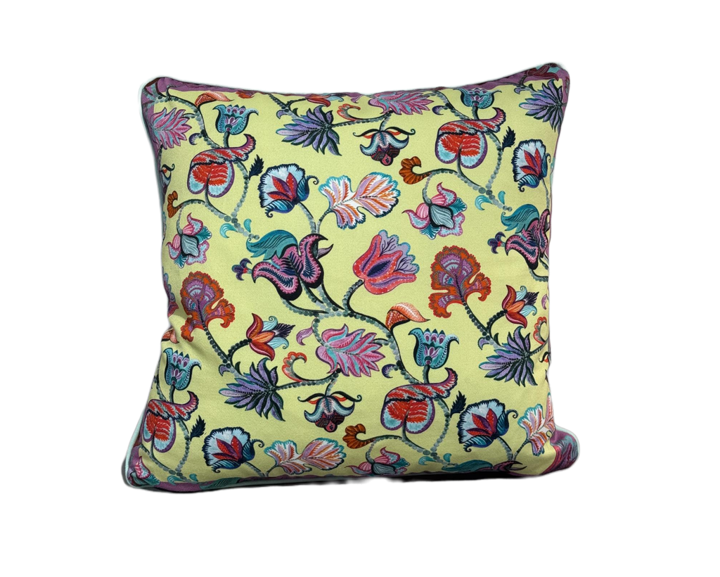 Putetrekk Chloe lemon 45x45 cm