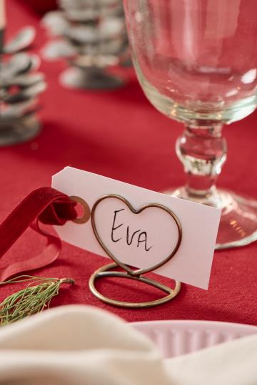 Bordkortholder hjerte