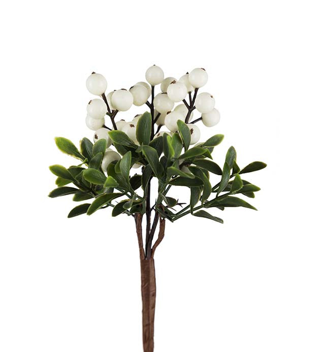 Berry branch white 20 cm